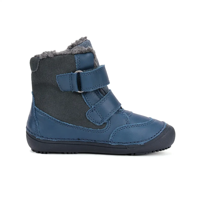 D.D. Step - Buty Zimowe Barefoot dla Chłopca W063-52415M Bermuda Blue - bubutik.pl