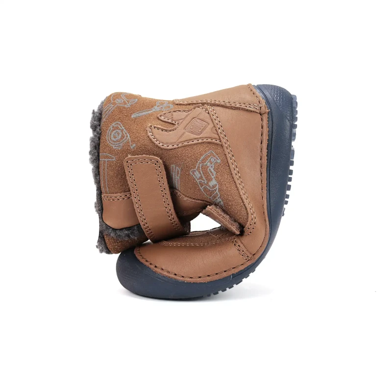 D.D. Step - Buty Zimowe Barefoot dla Chłopca W063-52130AM Chocolate - bubutik.pl
