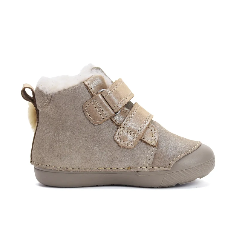 D.D. Step - Zimowe Buty Dziewczęce Sarenka W066-52733 Mocha - bubutik.pl