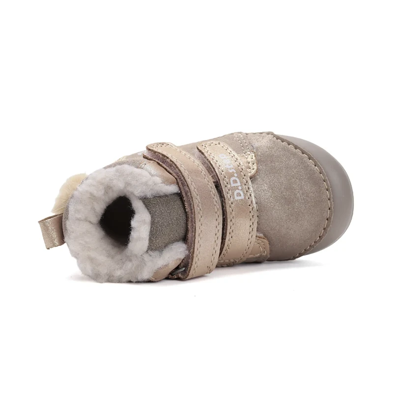 D.D. Step - Zimowe Buty Dziewczęce Sarenka W066-52733 Mocha - bubutik.pl