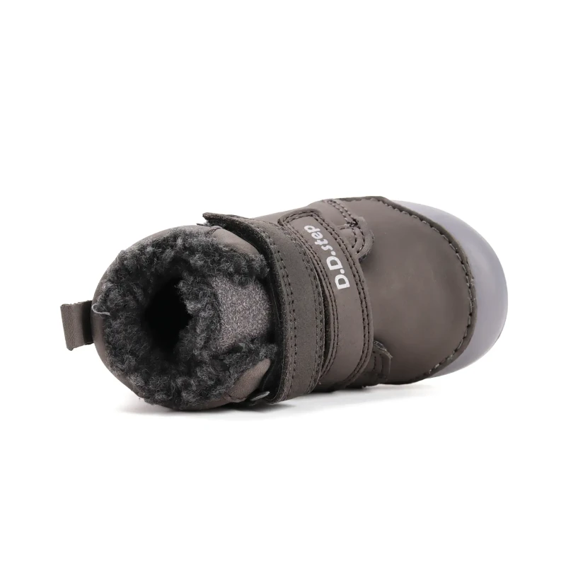 D.D. Step - Zimowe Buty Chłopięce Dinozaur W066-52525B Khaki - bubutik.pl