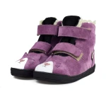 Mido - Trzewiki Zimowe Barefoot Wełna Grape Kotek  62-10/72-10