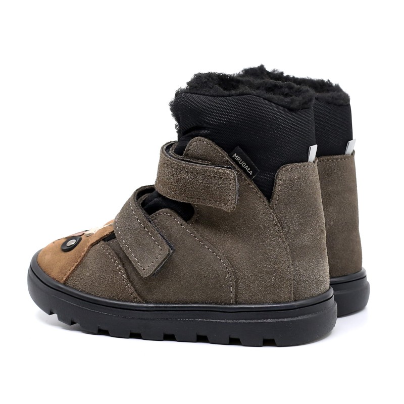 Mrugała - Trzewiki Dziecięce Zimowe Wodoodporne Mali Alpaca Grey 20-25 - bubutik.pl