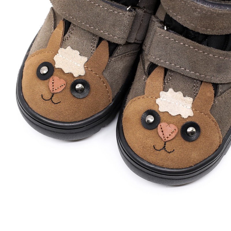 Mrugała - Trzewiki Dziecięce Zimowe Wodoodporne Mali Alpaca Grey 20-25 - bubutik.pl