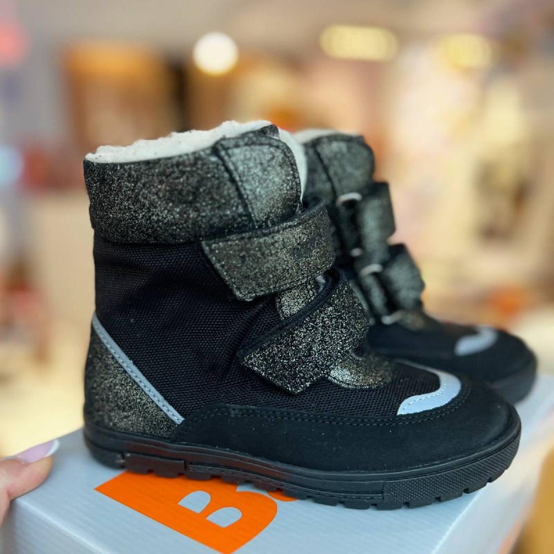 Bartuś - Kozaki Wodoodporne Dziewczęce Brokat Złoty - bubutik.pl