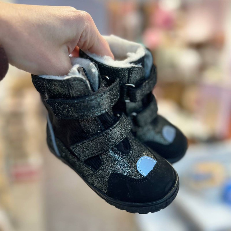 Bartuś - Kozaki Wodoodporne Dziewczęce Brokat Złoty - bubutik.pl