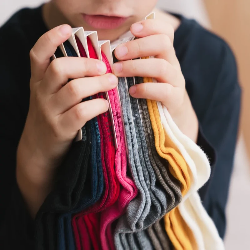 Steven - Skarpetki Merino Gładkie Ecru - bubutik.pl