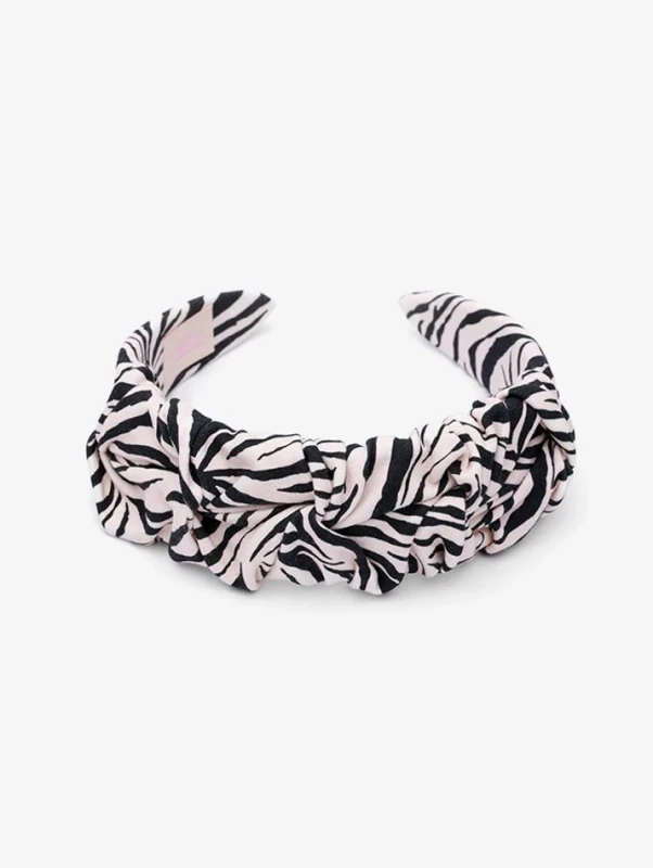 Ul&Ka - Opaska do włosów Marszczulka Regular Zebra - bubutik.pl