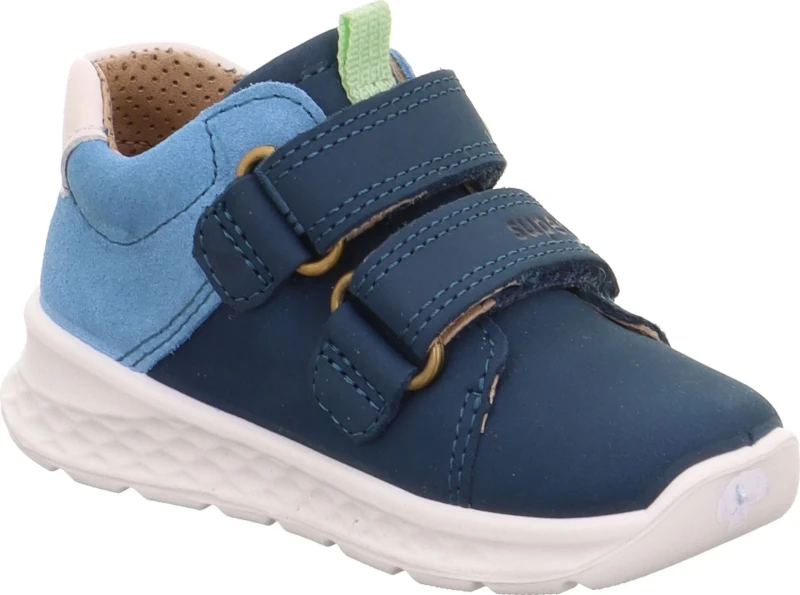 Superfit - Skórzane Półbuty Dziecięce Breeze Blau 1-000374-8040 - bubutik.pl