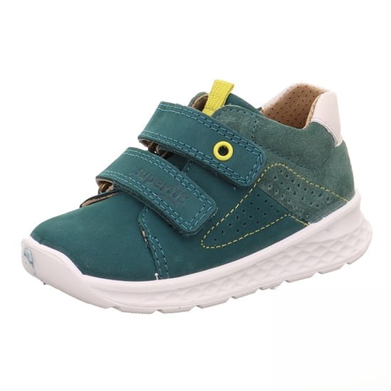 Superfit - Skórzane Półbuty Dziecięce Breeze Zielone 1-000374-7000 - bubutik.pl