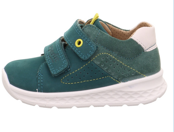 Superfit - Skórzane Półbuty Dziecięce Breeze Zielone 1-000374-7000 - bubutik.pl