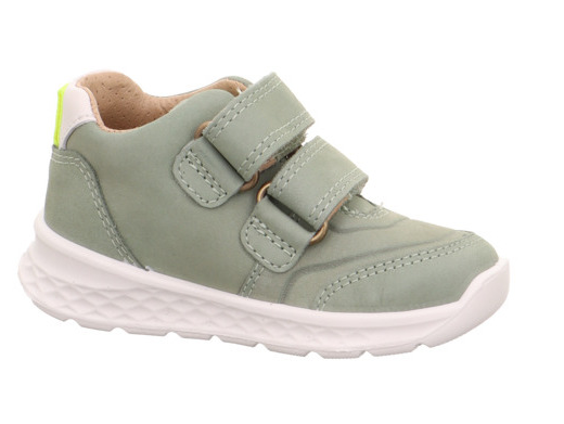 Superfit - Sneakersy Skórzane Breeze Jasnozielone 1-000379-7500 - bubutik.pl