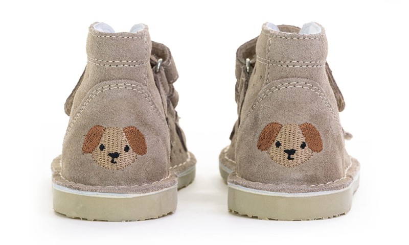 Danielki - Buty Profilaktyczne Beż piesek T125L/T135L - bubutik.pl