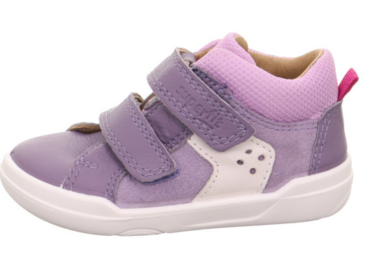 Superfit - Półbuty Barefoot Dziewczęce Superfree Lila 1-000543-8510 - bubutik.pl