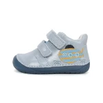 D.D. Step - Skórzane Trzewiki Chłopięce Barefoot S070-61420B Oceanic