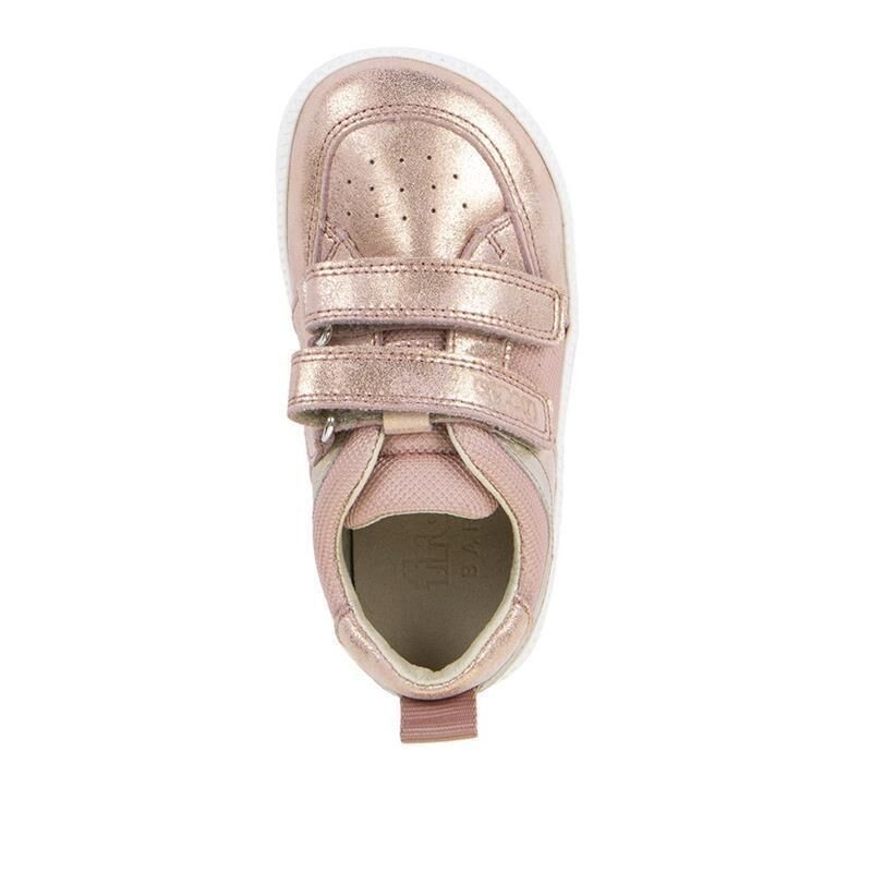 Froddo - Półbuty Zeru Loop Barefoot Pink/Gold G3130282-5 - bubutik.pl