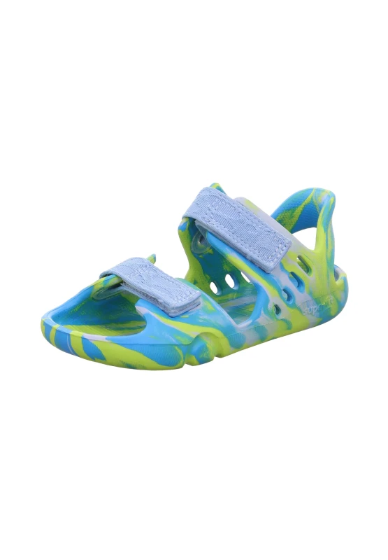 Superfit - Sandały Chłopięce Do Wody 1-000991-8400 Splash Turkusowo-Zielone - bubutik.pl