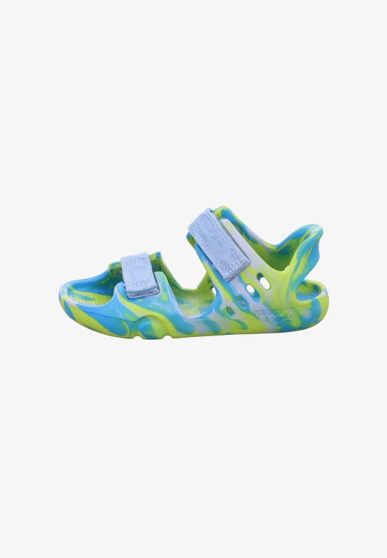 Superfit - Sandały Chłopięce Do Wody 1-000991-8400 Splash Turkusowo-Zielone - bubutik.pl