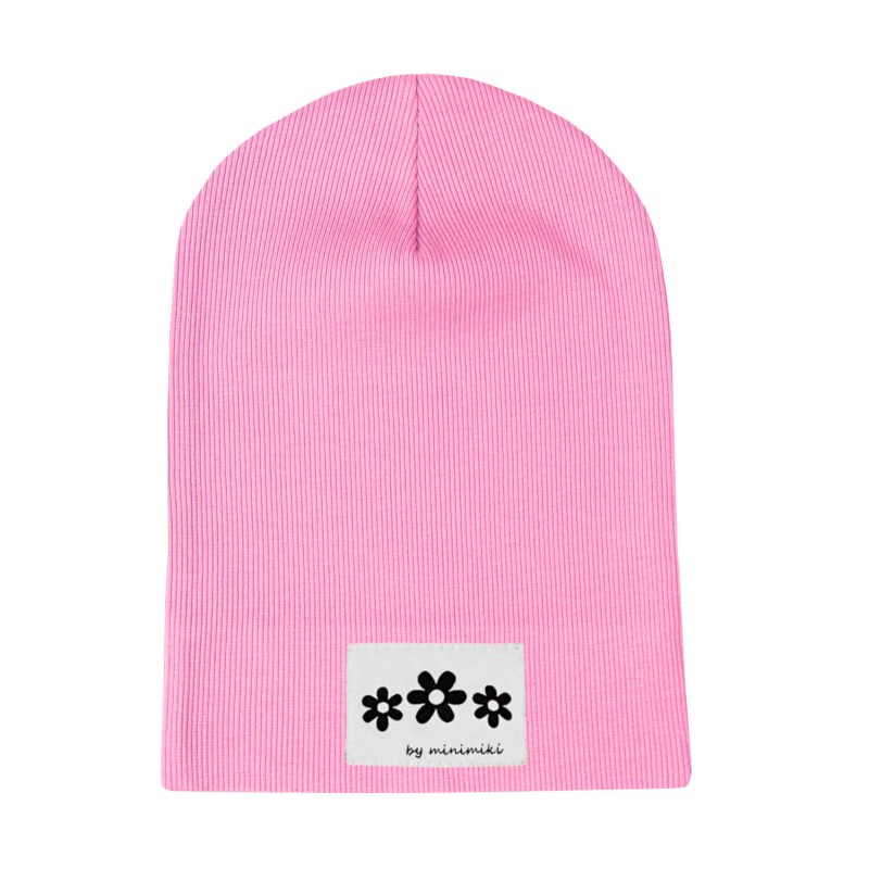 Cienka-czapka-prazkowana-wiosna-lato-light-pink-Minimiki-kwiatki.jpeg
