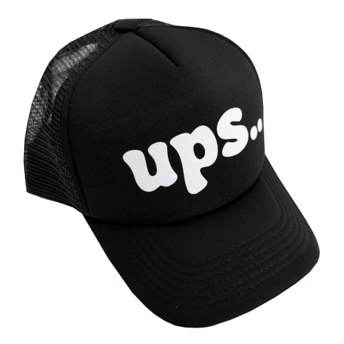 Minimiki - Dziecięca Czapka z Daszkiem UPS.. Czarna