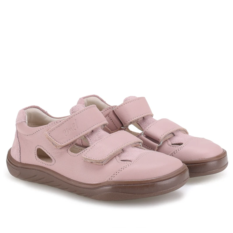 Emel - Sandały Dziewczęce Barefoot Ibiza E2825 Różowe - bubutik.pl