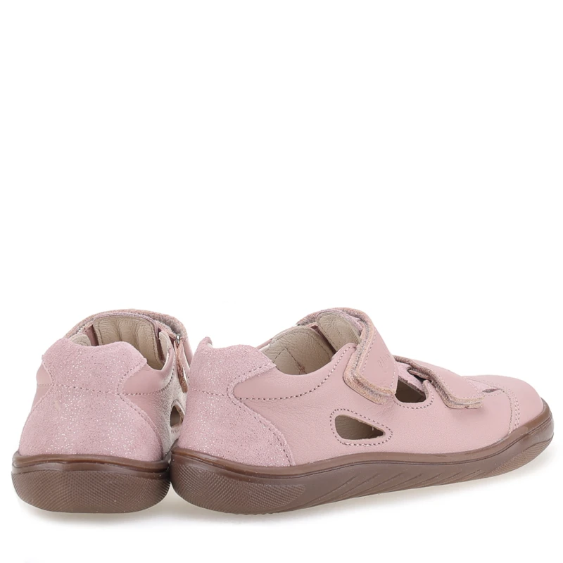 Emel - Sandały Dziewczęce Barefoot Ibiza E2825 Różowe - bubutik.pl