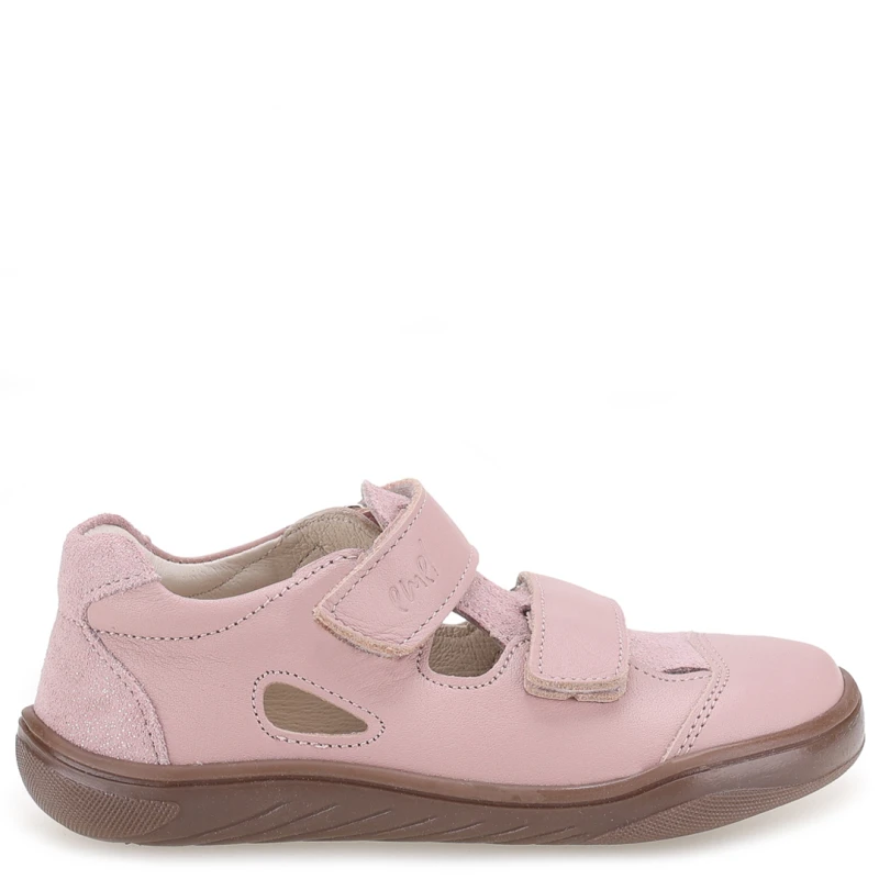 Emel - Sandały Dziewczęce Barefoot Ibiza E2825 Różowe - bubutik.pl