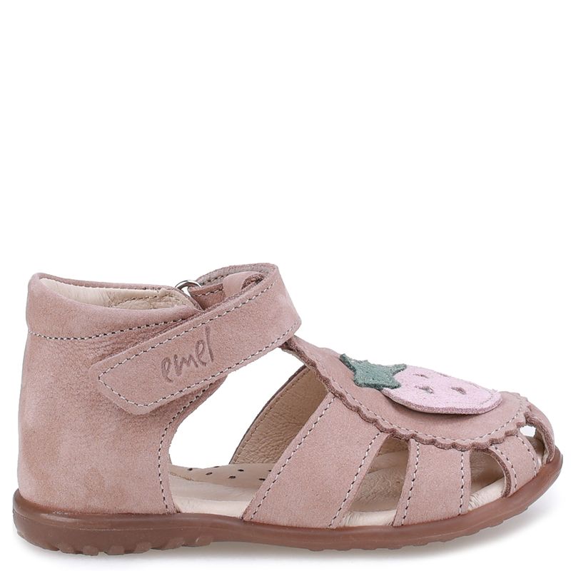 Emel - Sandałki Dziecięce Skórzane Roczki Z Truskawką Bali  ES 1214L-3 - bubutik.pl