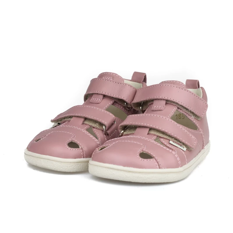 Mido - Skórzne Sandały Barefoot Old Rose 185/285 - bubutik.pl