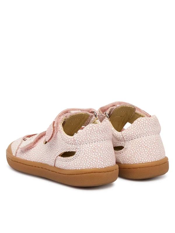 Primigi - Sandały Dziewczęce z Zakrytymi Palcami 1400144 Różowe w Kropeczki - bubutik.pl