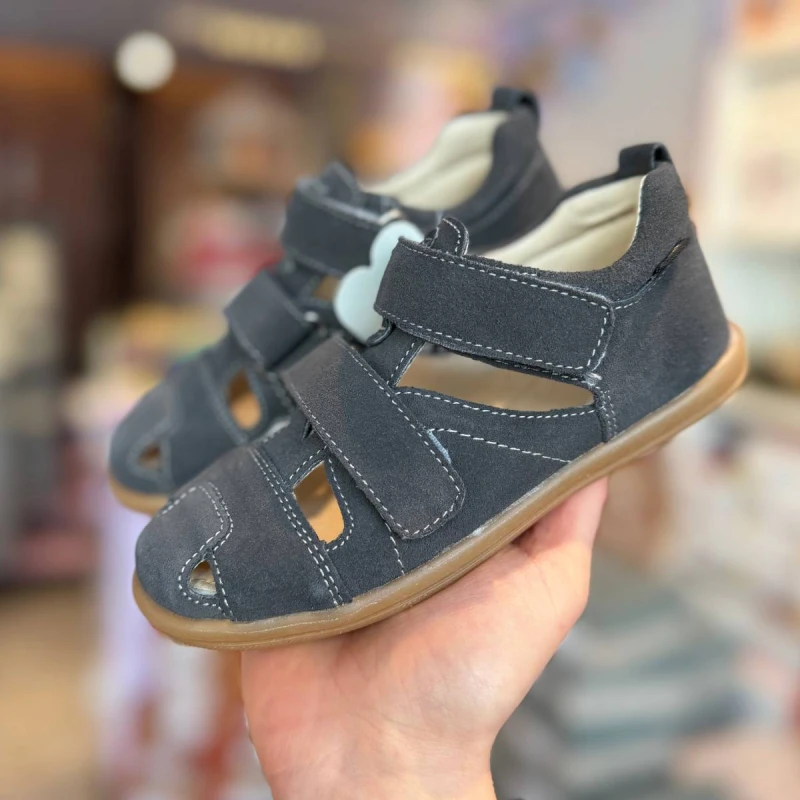 Mido - Sandały Dziecięce z Zakrytymi Palcami 31-26 Grafit - bubutik.pl