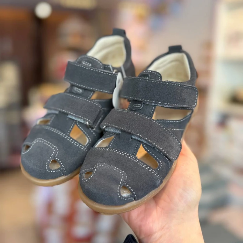 Mido - Sandały Dziecięce z Zakrytymi Palcami 31-26 Grafit - bubutik.pl