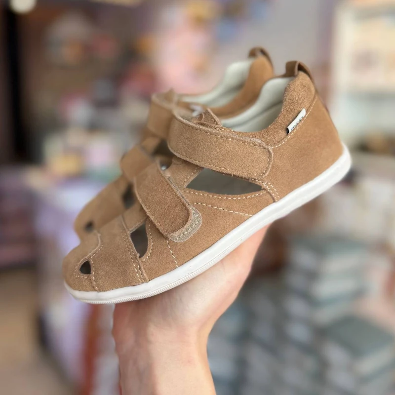 Mido - Sandały Dziecięce z Zakrytymi Palcami 31-26 Brąz - bubutik.pl