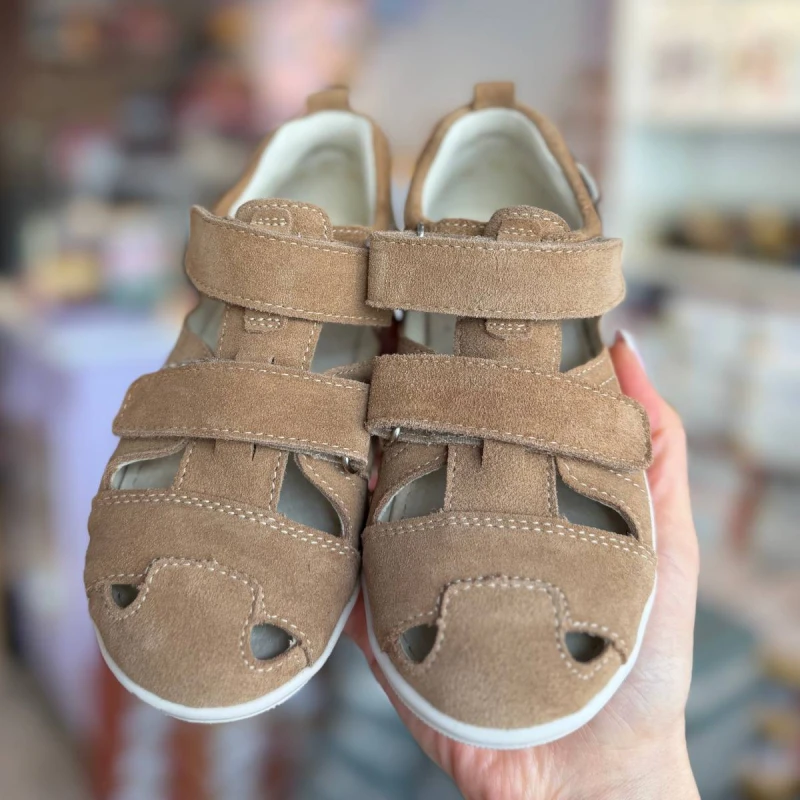 Mido - Sandały Dziecięce z Zakrytymi Palcami 31-26 Brąz - bubutik.pl