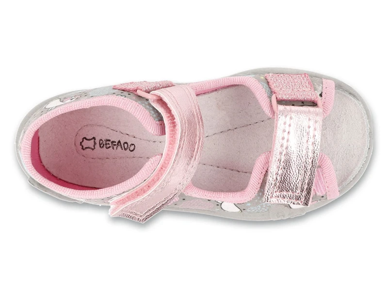 Befado - Kapcie dziewczęce Papi Jednorożce 342P073 - bubutik.pl