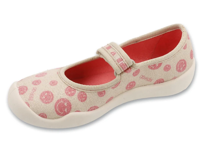Befado - Kapcie dziewczęce  Blanca 114Y565 Buźki - bubutik.pl
