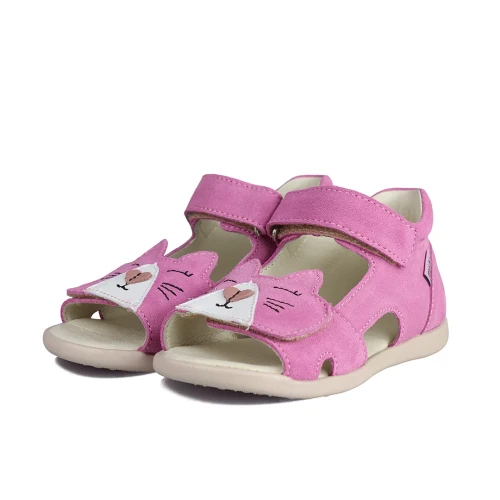 Mido - Sandały Dziewczęce 21-33 Kotek Pink