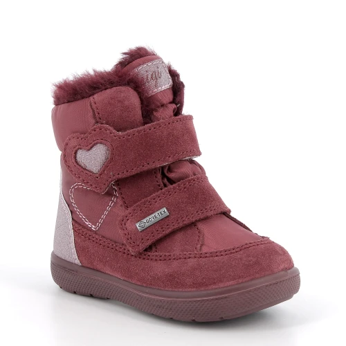 Primigi - Zimowe Trzewiki Wodoodporne Gore - Tex 2350022 Bordowe Serduszko 