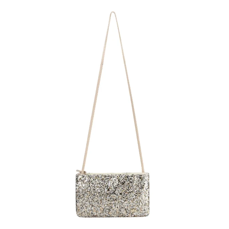 BIBI - Torebka dla dziewczynki 857369 Srebrny Brokat - bubutik.pl