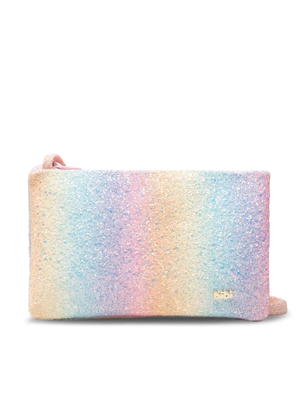 BIBI - Torebka dla dziewczynki 857388 Tęczowy Brokat - bubutik.pl