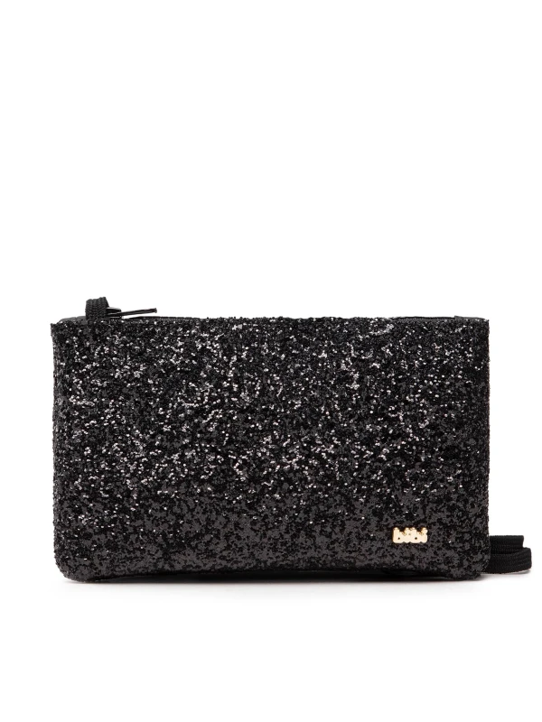 BIBI - Torebka dla dziewczynki 857370 Czarny Brokat - bubutik.pl