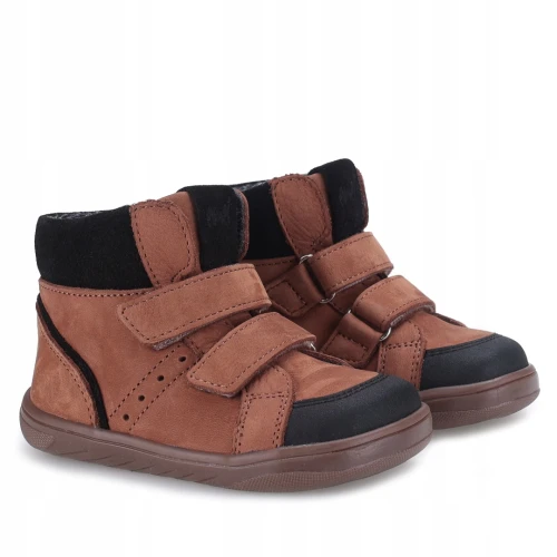 Emel - Trzewiki Dziecięce Ocieplone Waterproof NILO EX 2729E Barefoot Brąz