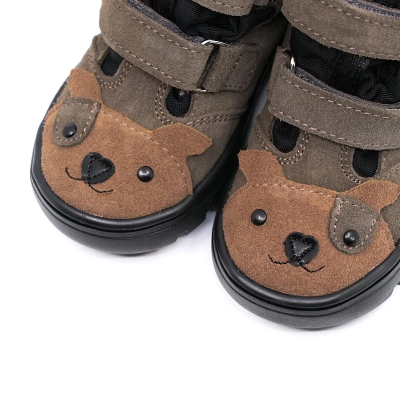 Mrugała - Trzewiki Dziecięce Wodoodporne Ocieplone Andy Puppy Grey - bubutik.pl