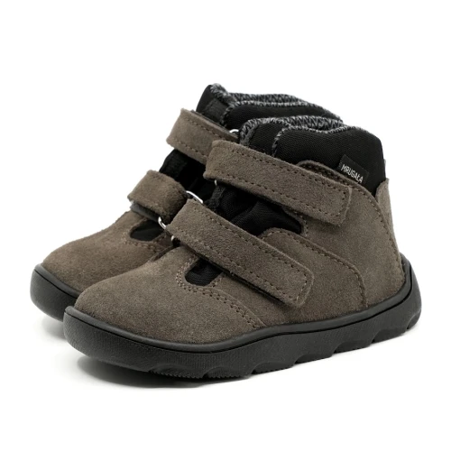 Mrugała - Trzewiki Dziecięce Ocieplane Wodoodporne Barefoot Madi Grey 31-35 2026