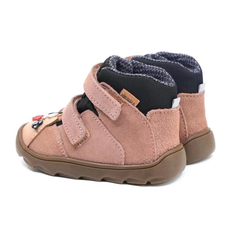 Mrugała - Trzewiki Dziecięce Ocieplane Wodoodporne Barefoot Neko Pony Rosa - bubutik.pl