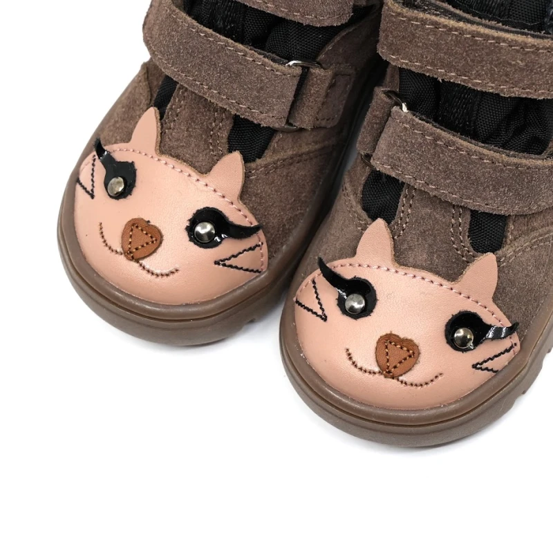 Mrugała - Trzewiki Wodoodporne Ocieplone Andy Kitty Grey - bubutik.pl