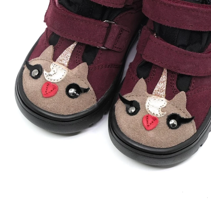 Mrugała - Trzewiki Wodoodporne Ocieplone Andy Pony Plum - bubutik.pl