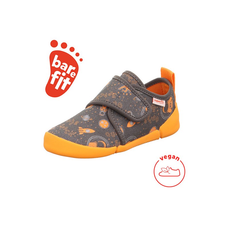 Superfit - Kapcie Chłopięce Barefoot Venti Grau 1-006700-2010 - bubutik.pl