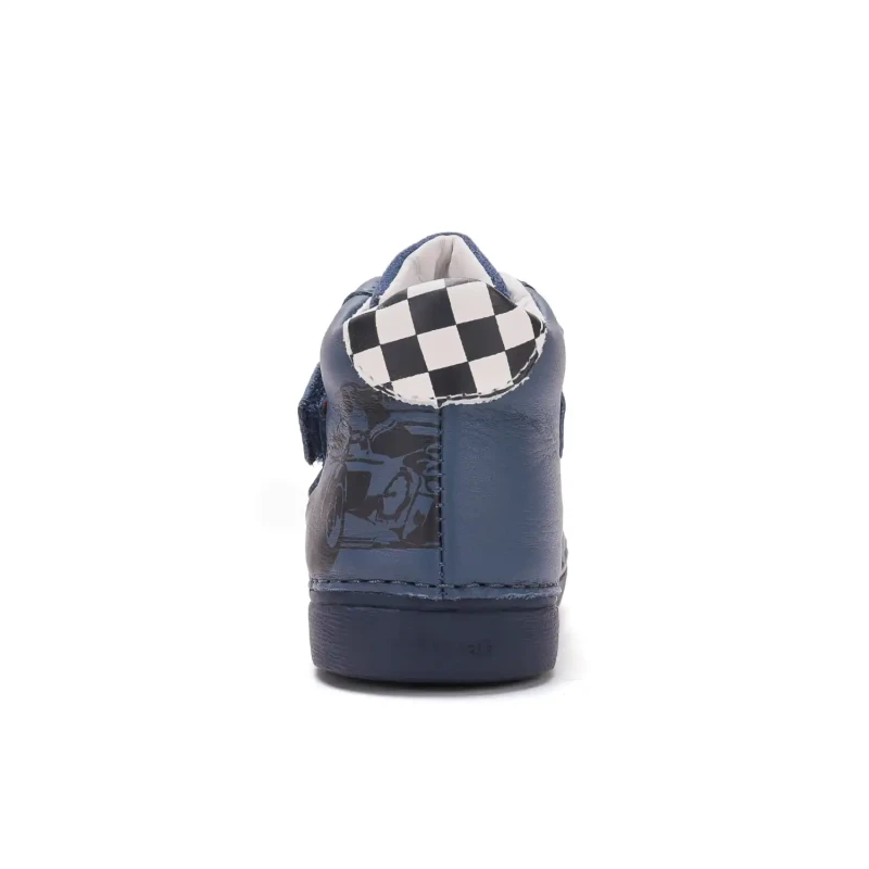 D.D. Step - Świecące Trzewiki Skórzane A068-62454AM Royal Blue - bubutik.pl