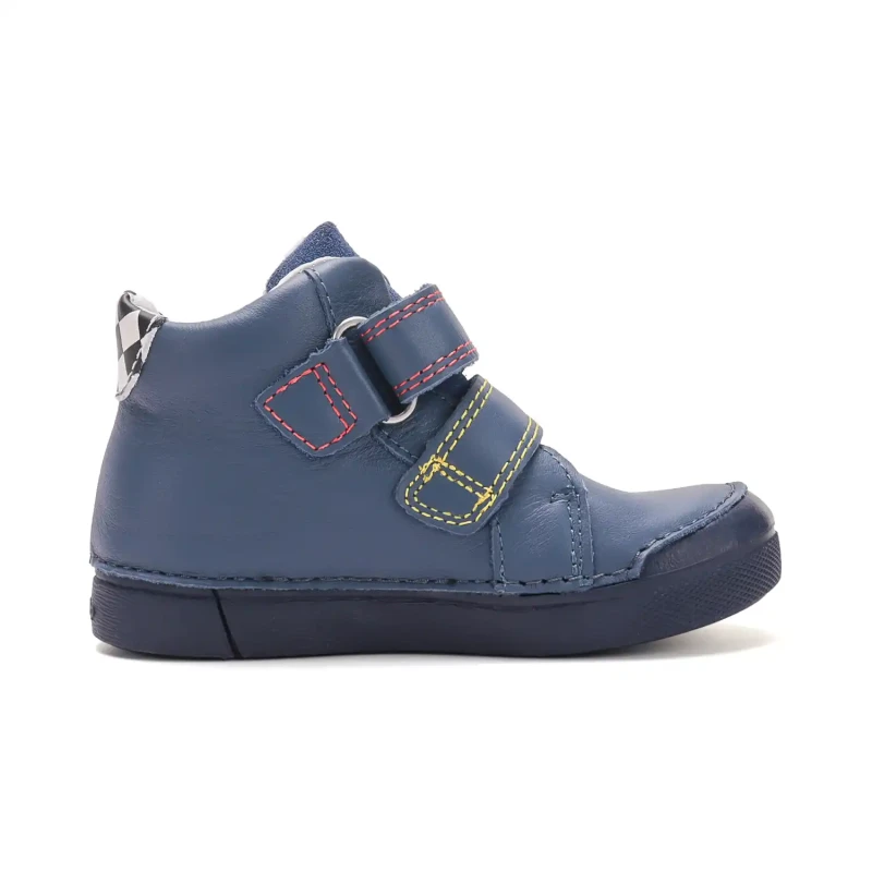 D.D. Step - Świecące Trzewiki Skórzane A068-62454AM Royal Blue - bubutik.pl